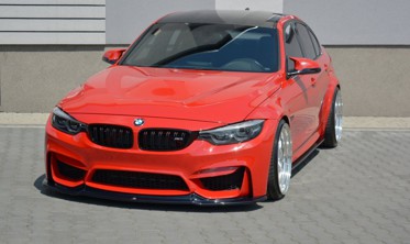 Накладка переднего бампера BMW M3 F80 Maxton Design фото