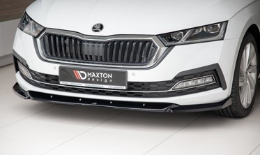Диффузор (накладка) переднего бампера Skoda Octavia MK4 вер.1 фото