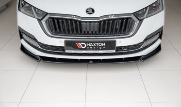 Диффузор (накладка) переднего бампера Skoda Octavia MK4 вер.1 фото