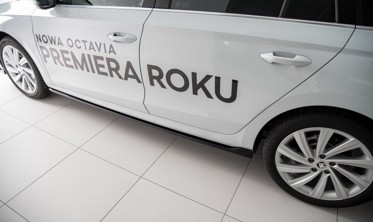 Бічні накладки під пороги Skoda Octavia MK4 вер.1 фото