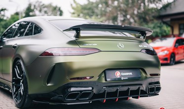 Центральный диффузор заднего бампера Mercedes-AMG GT 63S 4-Door Coupe Aero фото