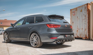 Комплект накладок заднього бампера Seat Leon Cupra MK3 FL Sportstourer вер.2 фото