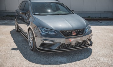 Накладка переднего бампера Seat Leon Cupra / FR MK3 FL вер.7 фото