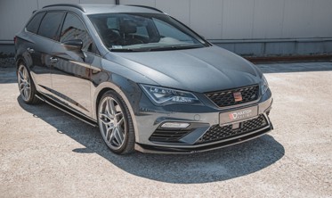 Диффузор под передний бампер Seat Leon Cupra / FR MK3 FL вер.5 фото