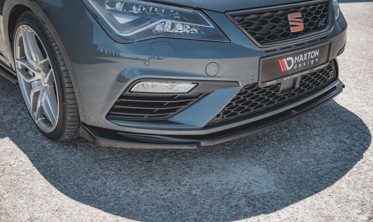 Диффузор под передний бампер Seat Leon Cupra / FR MK3 FL вер.5 фото