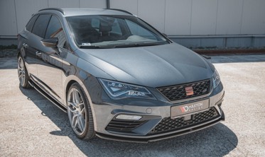 Накладка под передний бампер Seat Leon Cupra / FR MK3 FL вер.4 фото
