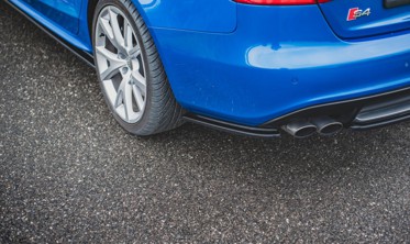 Боковые накладки заднего бампера Audi S4 / A4 S-line B8 седан фото
