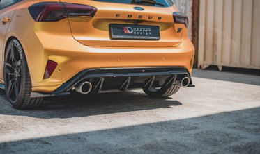 Диффузор заднего бампера с ребрами Ford Focus версия ST MK4 вер. 3 фото