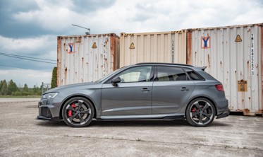 Дифузори під бічні пороги з накладками Racing Audi RS3 8V Sportback фото