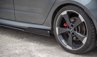 Дифузори під бічні пороги з накладками Racing Audi RS3 8V Sportback фото