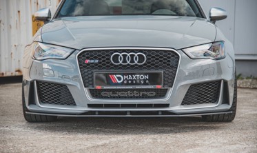 Дифузор переднього бампера Racing Audi RS3 8V Sportback фото