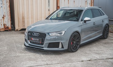 Дифузор переднього бампера Racing Audi RS3 8V Sportback фото