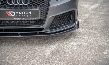 Диффузор переднего бампера + накладки Racing Audi RS3 8V Sportback фото