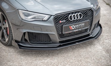 Диффузор переднего бампера + накладки Racing Audi RS3 8V Sportback фото