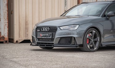 Диффузор переднего бампера + накладки Racing Audi RS3 8V Sportback фото