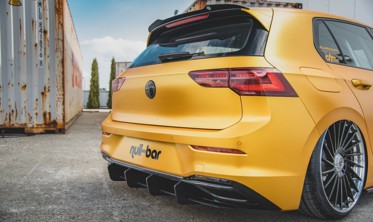 Накладка заднего бампера Racing VW Golf 8 вер.2 фото