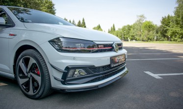Спойлер під передній бампер Volkswagen Polo MK6 GTI вер. 3 фото