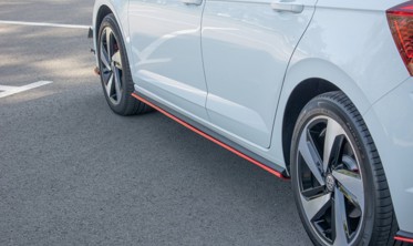 Боковые диффузоры порогов Volkswagen Polo MK6 GTI фото