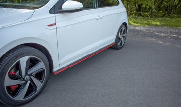 Боковые диффузоры порогов Volkswagen Polo MK6 GTI фото