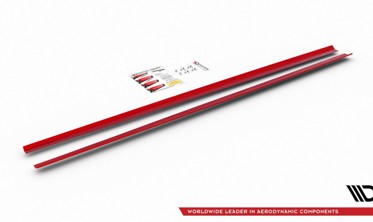 Боковые диффузоры порогов Volkswagen Polo MK6 GTI фото