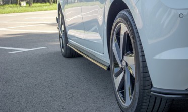 Боковые диффузоры порогов Volkswagen Polo MK6 GTI фото