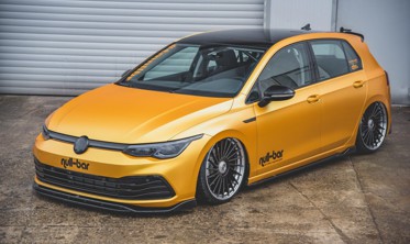 Тюнинг накладка на передний бампер VW Golf 8 вер.2 фото