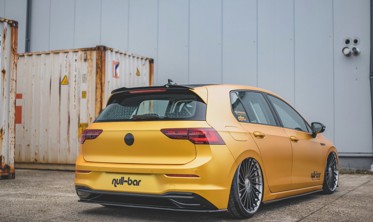 Диффузор на задний бампер VW Golf 8  фото