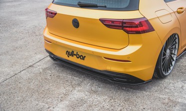Диффузор на задний бампер VW Golf 8  фото