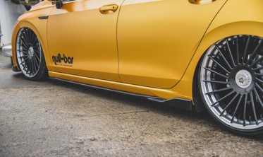Накладки под боковые пороги VW Golf 8 вер.2 фото