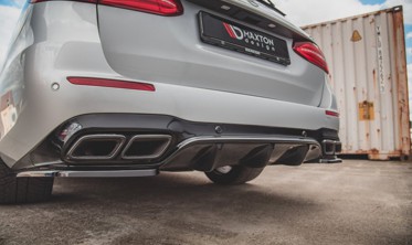 Центральная накладка заднего бампера Mercedes W213 E63 AMG седан, универсал фото
