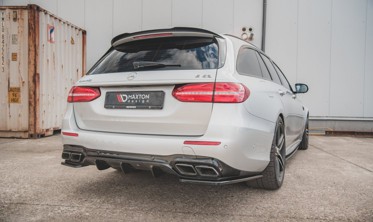 Центральная накладка заднего бампера Mercedes W213 E63 AMG седан, универсал фото