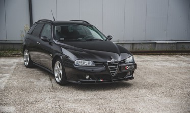 Тюнінг накладка переднього бампера Alfa Romeo 156 рестайл фото