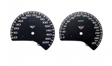 Шкали-замінники з миль на км Chevrolet Corvette C5 фото