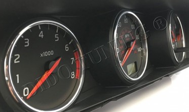 Хром кольца на приборы Nissan Primera P12 фото