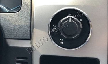 Хром кольца на прикуриватель и ручку управления приводом Ford F150 фото