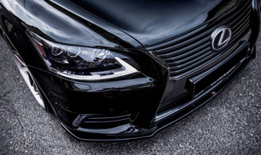 Тюнинговый диффузор переднего бампера Lexus LS MK4 рестайл фото