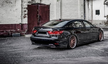 Дифузор під задній бампер Lexus LS MK4 післярестайл фото