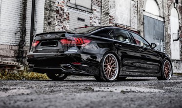 Дифузор під задній бампер Lexus LS MK4 післярестайл фото