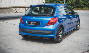 Накладка на задний бампер Peugeot 207 Sport фото