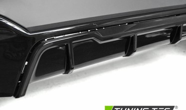Тюнинговый бампер задний BMW 3 G20 в стиле M-PERFORMANCE (диф. черный глянц) фото