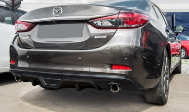 Дифузор заднього бампера Mazda 6 III седан, чорний фото