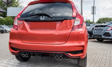 диффузор заднего бампера Honda JAZZ рестайл фото