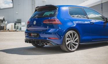 Накладка заднего бампера VW Golf 7 R версия FL вер.3 фото