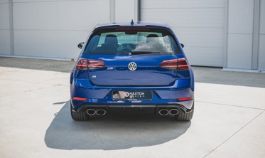 Накладка заднего бампера VW Golf 7 R версия FL вер.3 фото