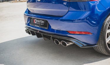 Накладка заднего бампера VW Golf 7 R версия FL вер.3 фото