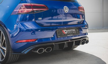 Накладка заднего бампера VW Golf 7 R версия FL вер.3 фото