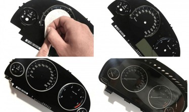 Шкала-замінник з миль на км BMW 5 F10, F11 / BMW X3, X4, F25, F26 фото