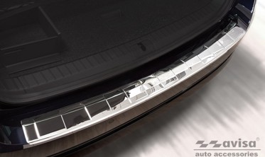 Защитная накладка заднего бампера Skoda Octavia IV combi хром фото