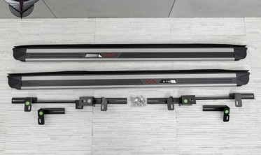 пороги-подножки Nissan X-Trail Т32 с надписью X-Trail фото