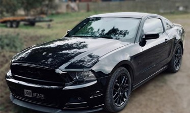 Дифузор під передній бампер Ford Mustang GT V6 (2013-2014) фото
